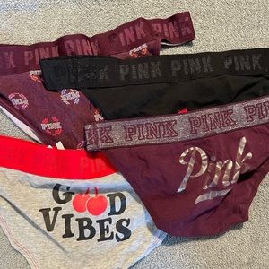 4 pairs of VS Pink underwear